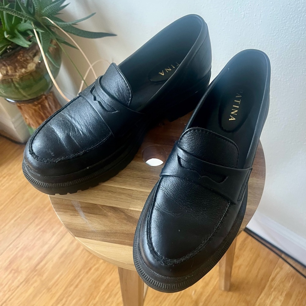 Portland Leather Patina Zoe Chunky Loafers - Picture 5 of 12